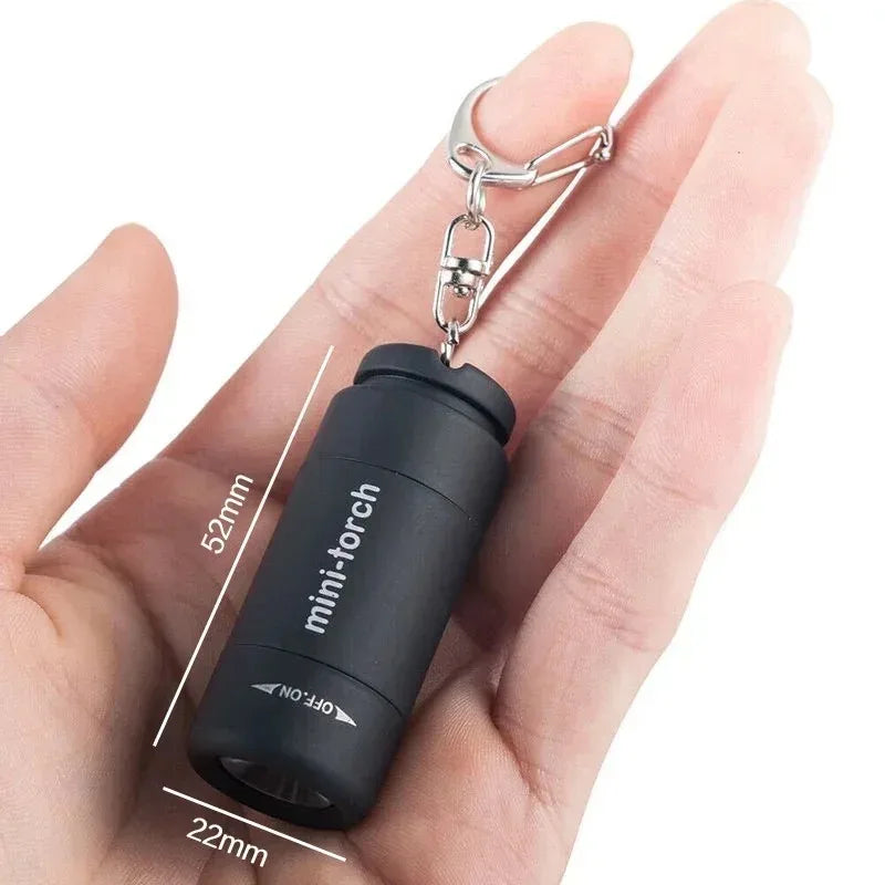 USB Rechargeable Mini Keychain Flashlight – Pocket LED Torch