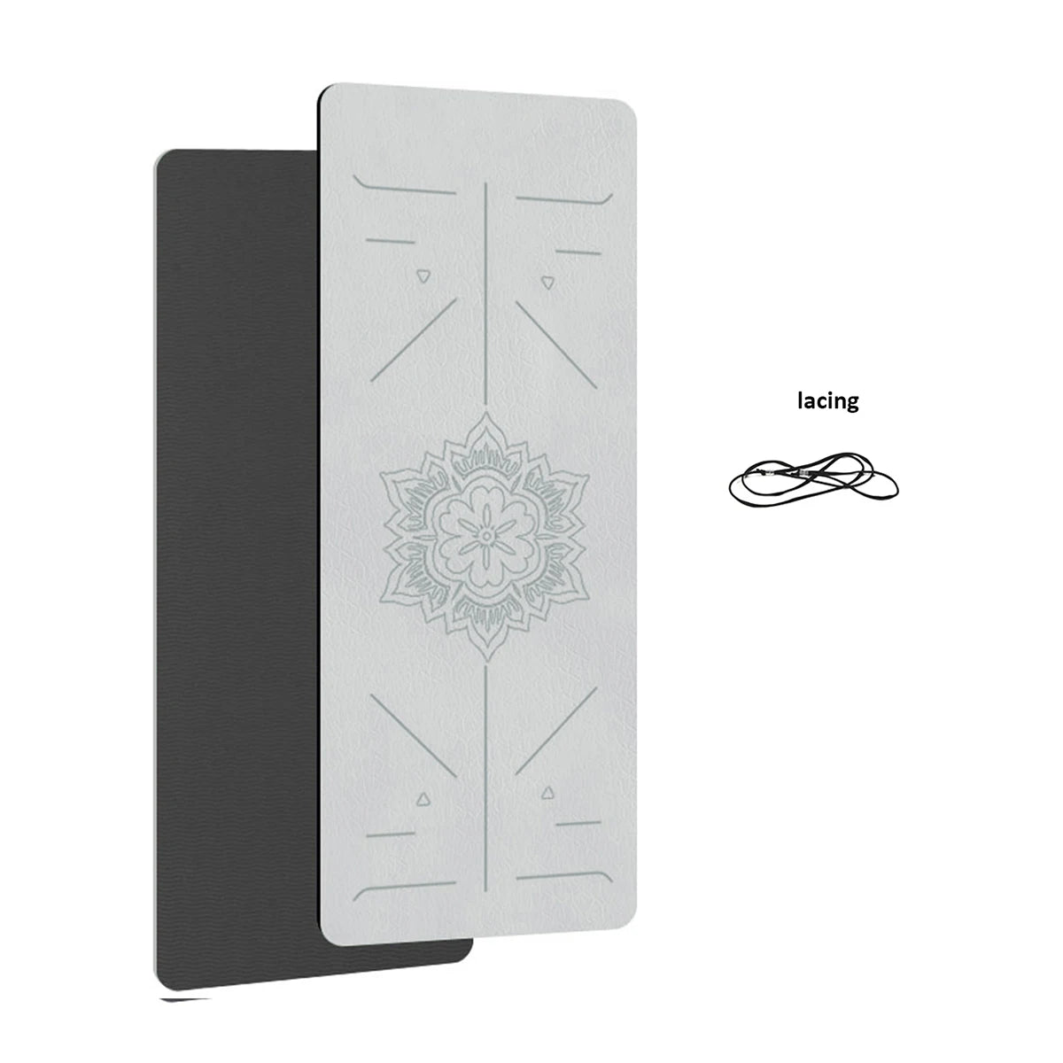 Eco-Friendly TPE Yoga Mat – 6mm Non-Slip Exercise & Pilates Mat (180 × 57cm)