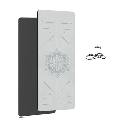 Eco-Friendly TPE Yoga Mat – 6mm Non-Slip Exercise & Pilates Mat (180 × 57cm)