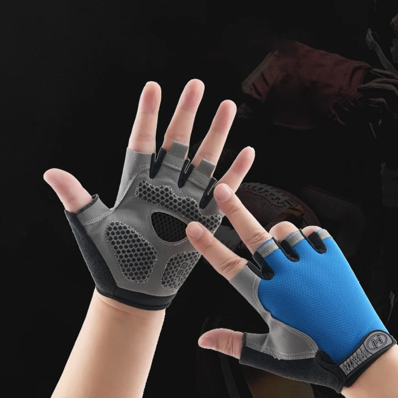 Fingerless Gym & Training Gloves – Breathable Non-Slip Workout Gloves for Men & Women
