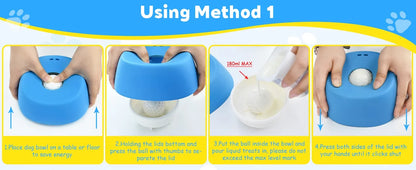 Slow Feed Lick Bowl for Dogs – Anti-Choking Feeding Bowl