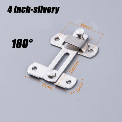 Sliding Barn Door Latch – Heavy Duty Right Angle Hook & Eye Lock for Doors, Gates & Cabinets