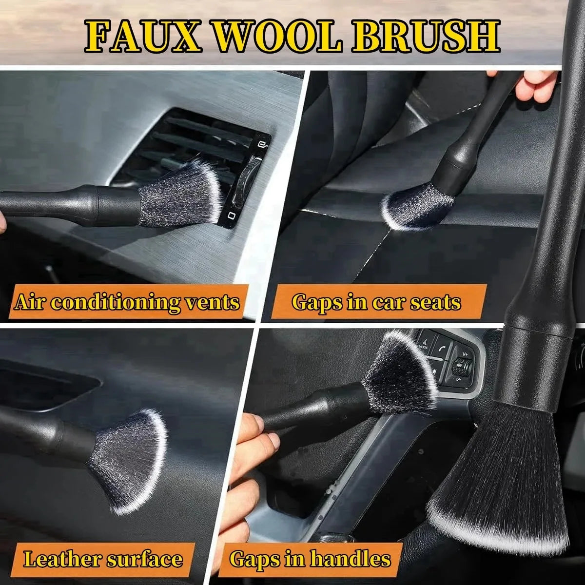 Car Detailing Brush Kit – Interior & Exterior Cleaning Brushes for Cars