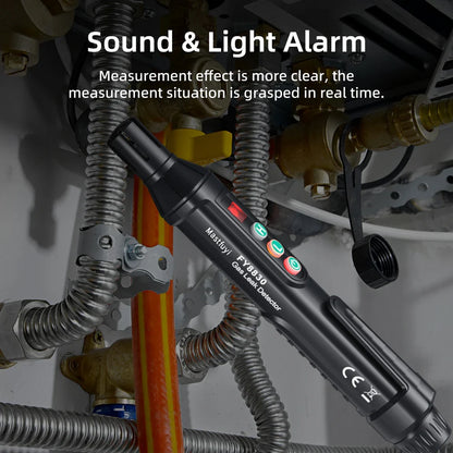 Portable Gas Leak Detector with Audible & Visual Alarm