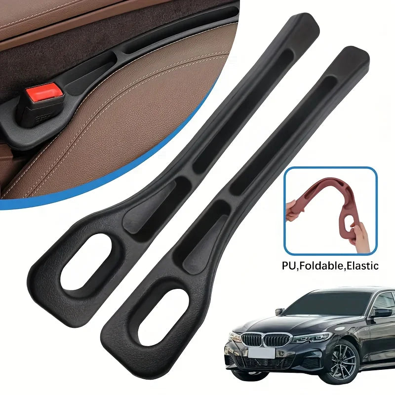 2PCS Car Seat Gap Filler Organiser – Waterproof Seat Gap Plug Strips