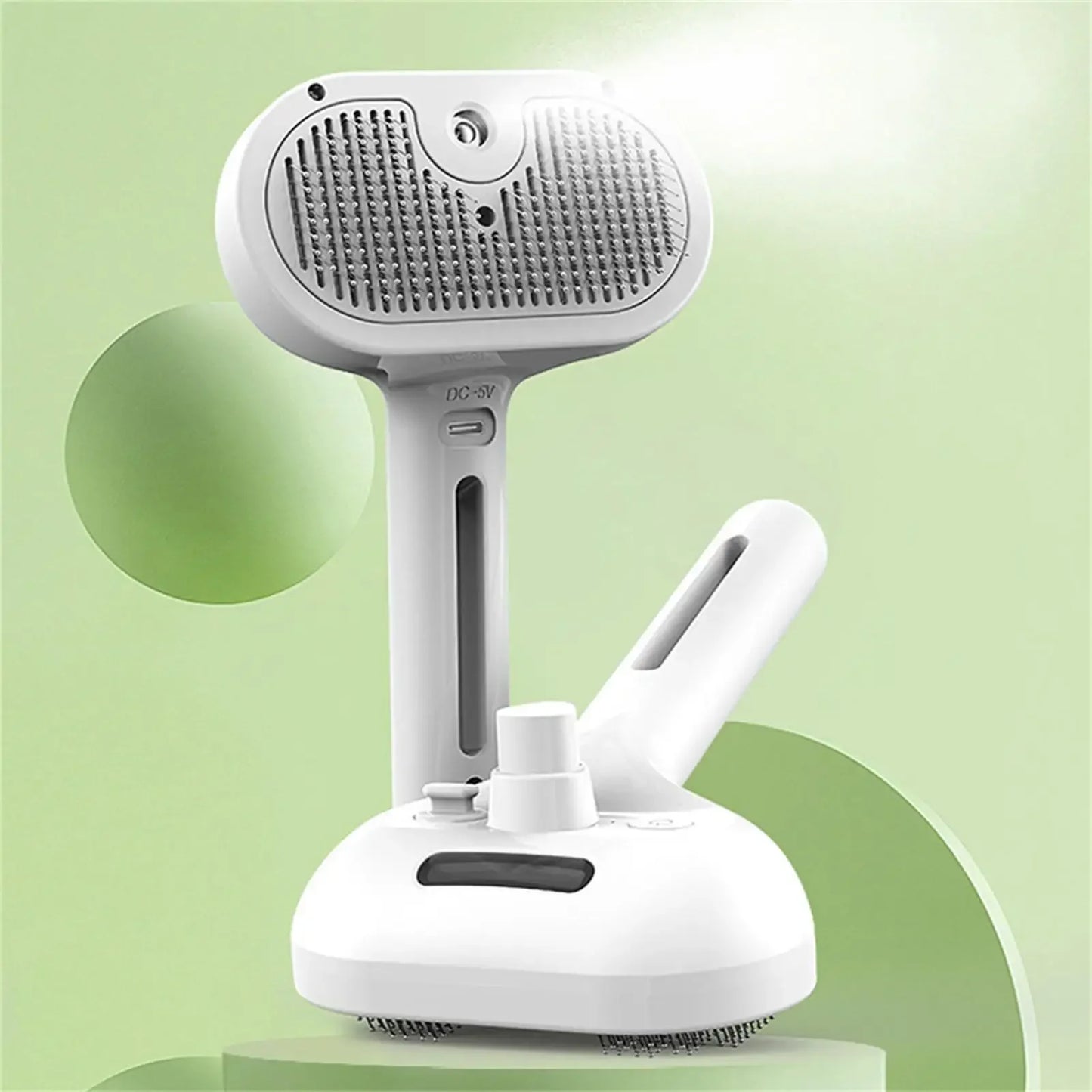 Electric Steam Pet Brush – 3-in-1 Grooming Tool for Dogs & Cats