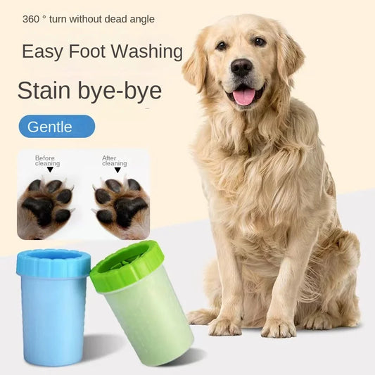 Pet Paw Cleaner Cup – Portable Dog & Cat Foot Washing Cup with Soft Cleaning Brush