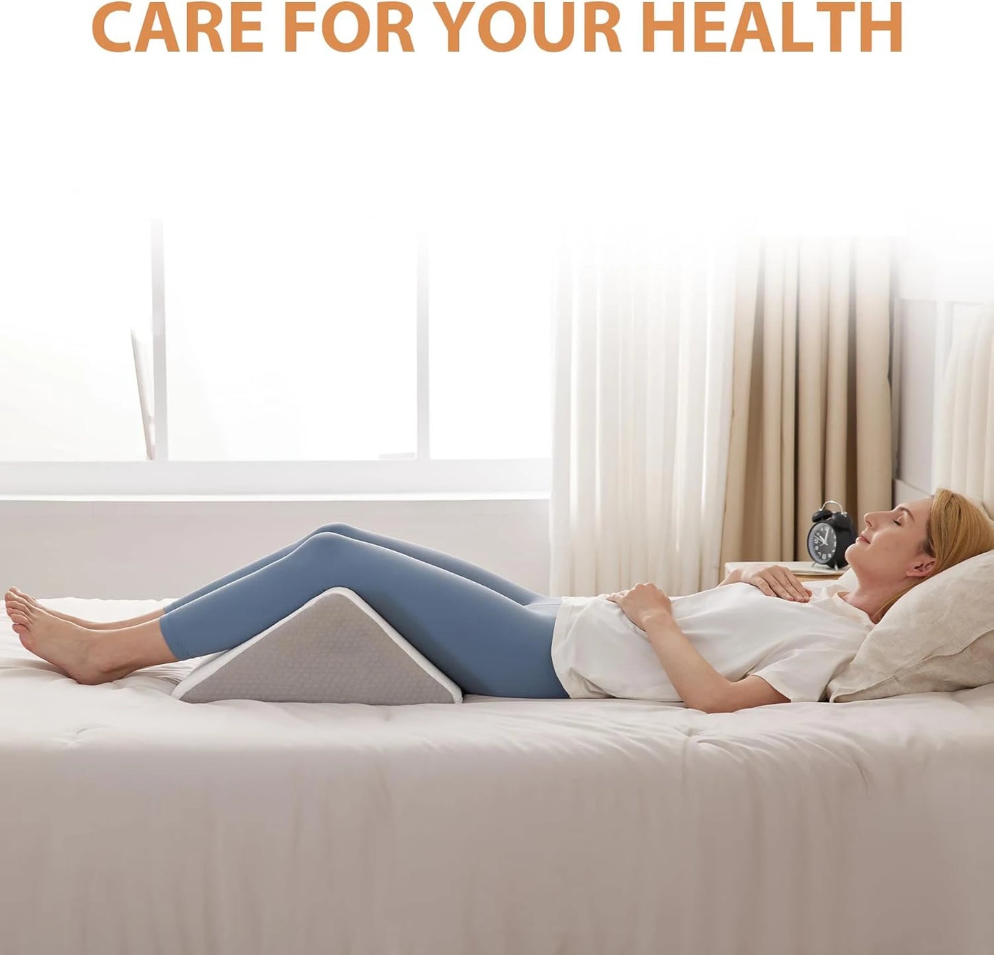 Memory Foam Positioning Wedge Pillow – Body Support Cushion for Sleeping, Leg, Knee & Back Comfort