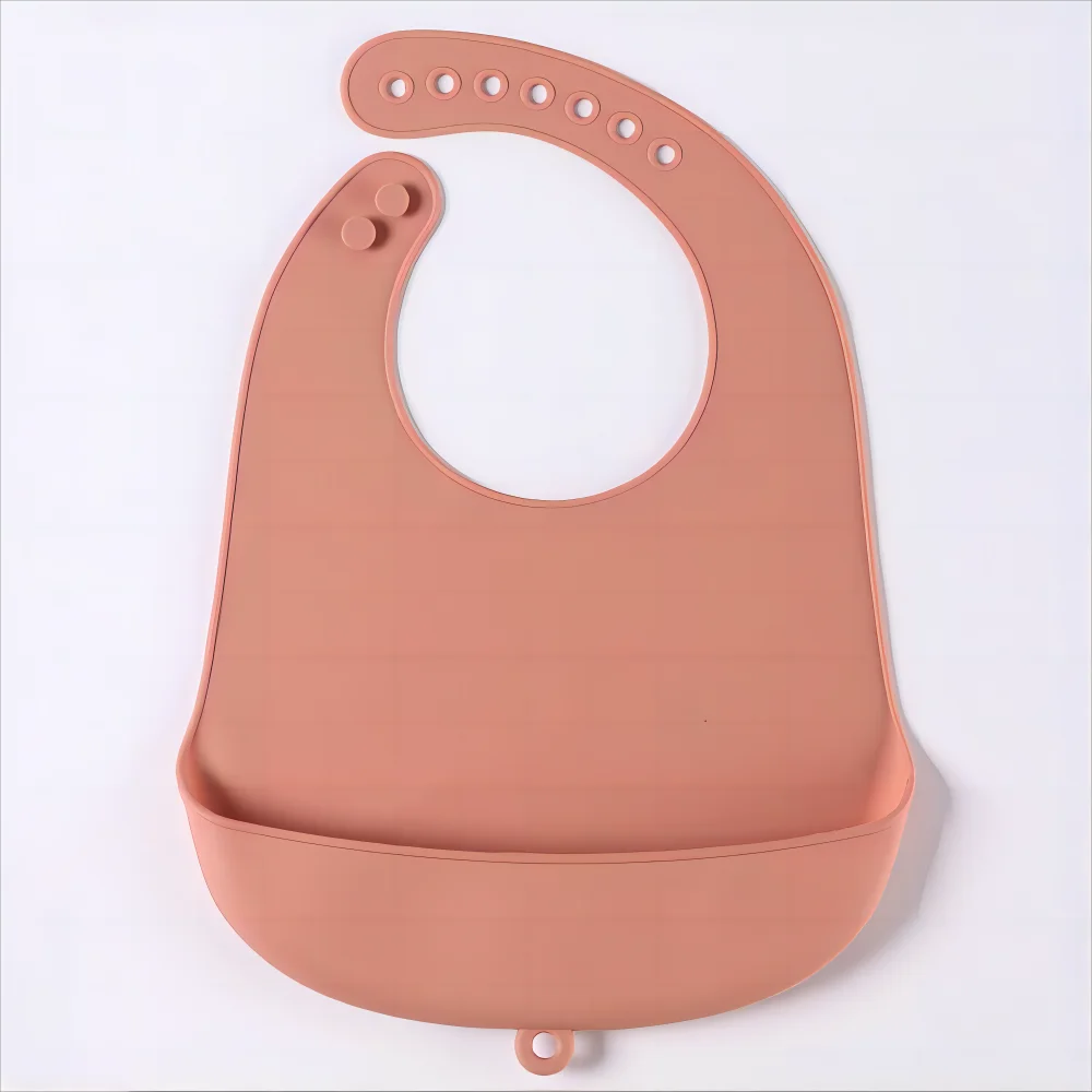 Silicone Baby Bib – Waterproof Food Catching Feeding Bib