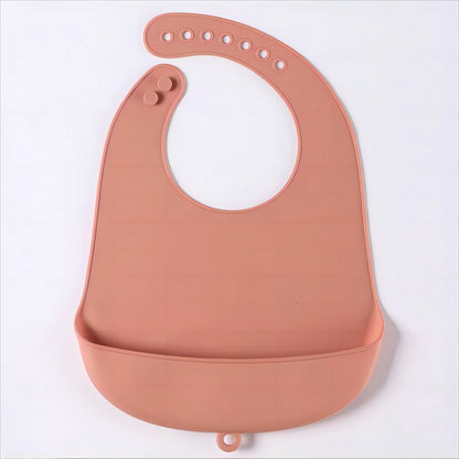 Silicone Baby Bib – Waterproof Food Catching Feeding Bib