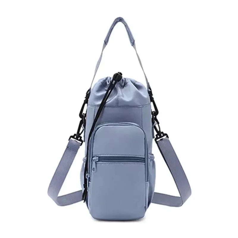 Insulated Water Bottle Carrier Bag – Adjustable Crossbody Holder with Phone Pocket