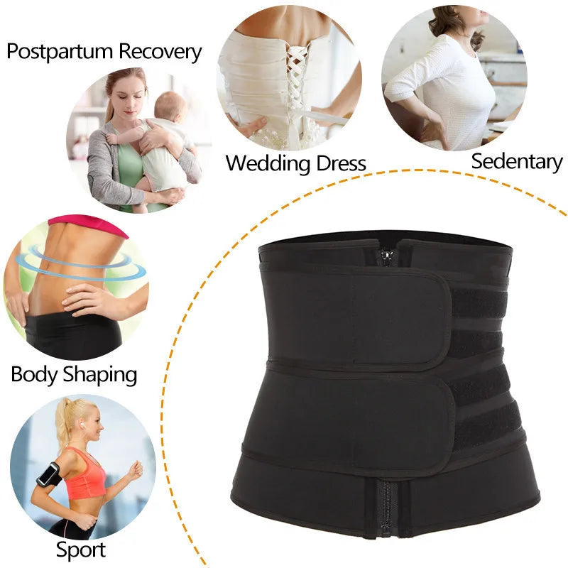 Fitness Waist Trainer – Slimming & Support Sweat Band
