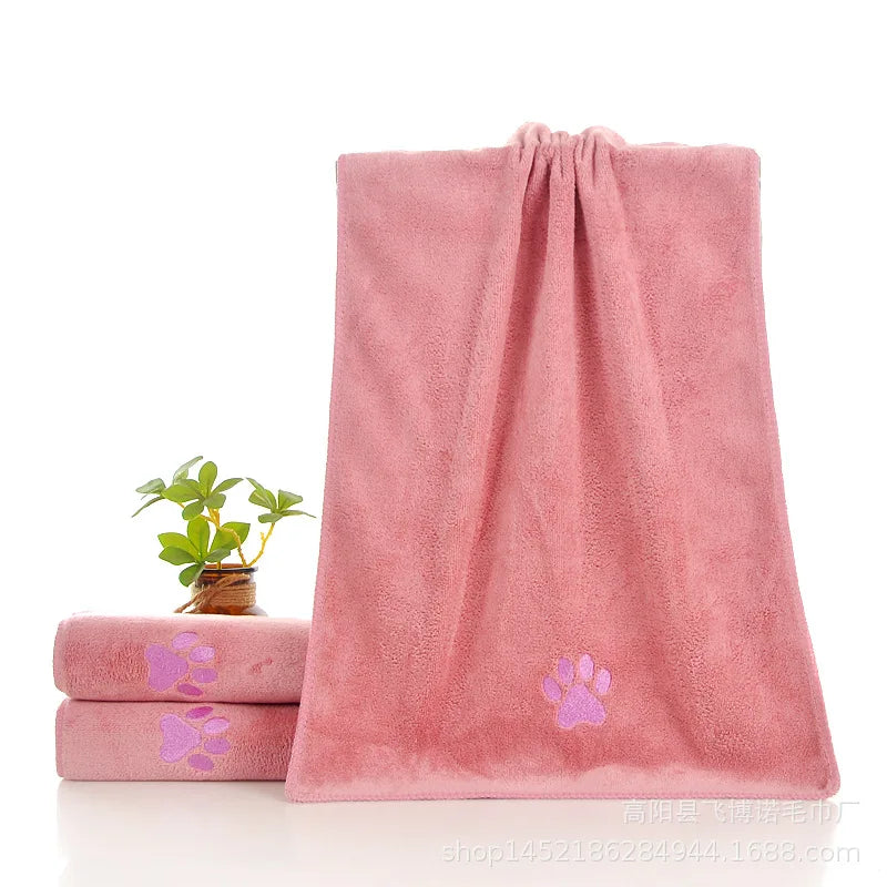 Quick Dry Pet Towel – Soft Microfibre Dog & Cat Bath Towel