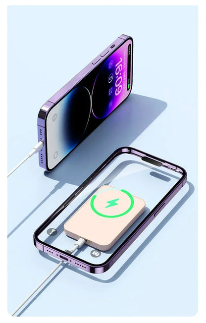 Magnetic Wireless Power Bank – Portable Fast Charger for iPhone & MagSafe