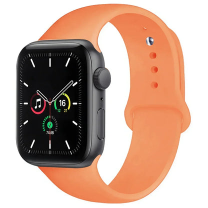 Silicone Replacement Strap for Apple Watch Series (38mm - 42mm) (available in 45 colours)