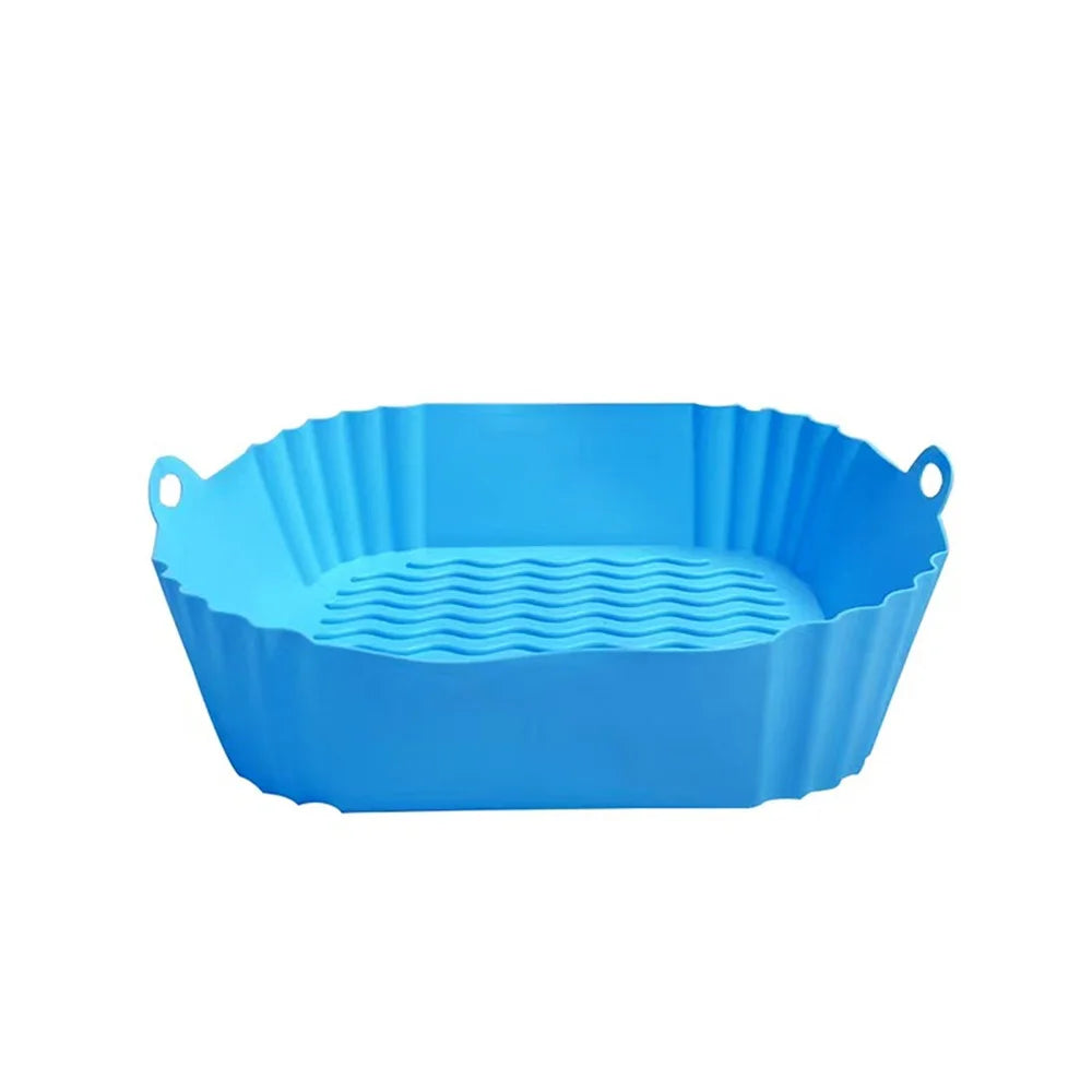 Reusable Silicone Air Fryer Liners – Non-Stick Heat Resistant Air Fryer Baking Tray