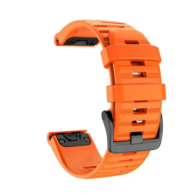 QuickFit Silicone Strap for the Garmin Descent MK1/MK2/MK2i, Enduro/2, Tactix Delta (26mm) (10 colours available)