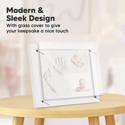Baby Hand & Footprint Photo Frame Kit – Keepsake Memory Frame