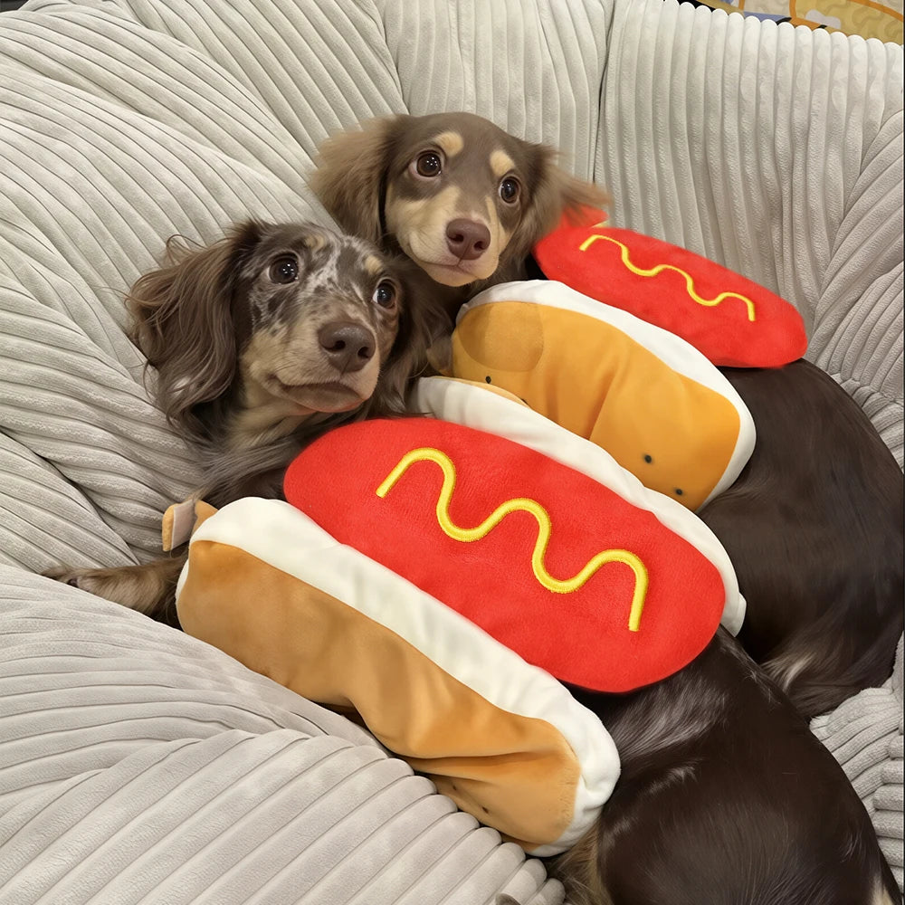 Funny Hot Dog Pet Costume – Dog & Puppy Halloween Dress-Up Outfit
