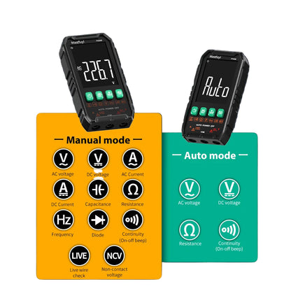 Digital Multimeter 600V AC/DC True RMS Auto-Range Tester (2 models available)