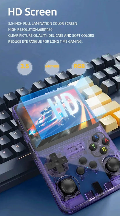 R36S Retro Handheld Game Console – Linux Gaming Console with 3.5" IPS Display (64GB / 128GB)