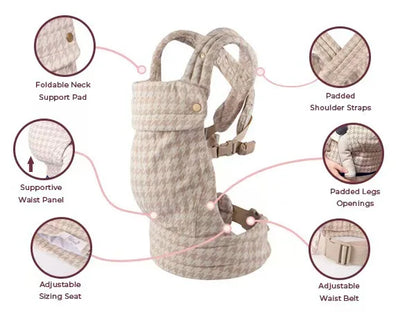 Baby Wrap Carrier – Soft Ergonomic Sling for Everyday Comfort