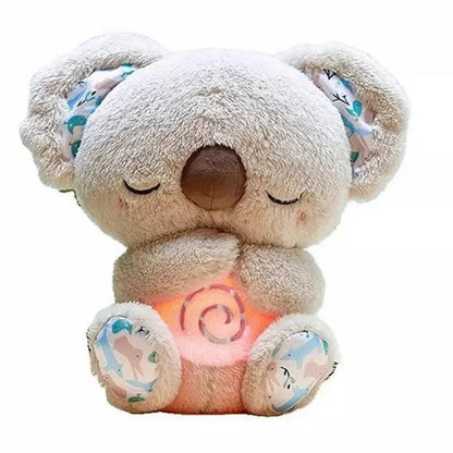 Breathing Koala Plush Sleep Aid – Soothing Night Light & Calming Sound Toy