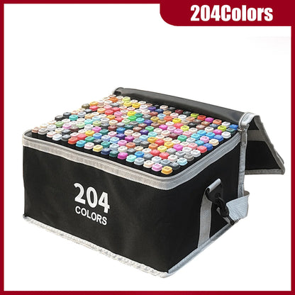 Dual Tip Alcohol Markers – Permanent Art & Illustration Marker Set (24–262 Colours)
