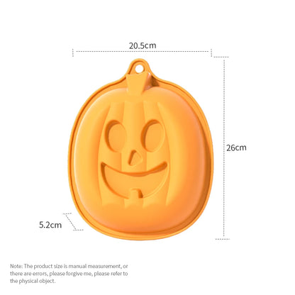 Halloween Silicone Baking Mould – Pumpkin, Ghost, Bat, Skeleton & Witch Hat Shapes