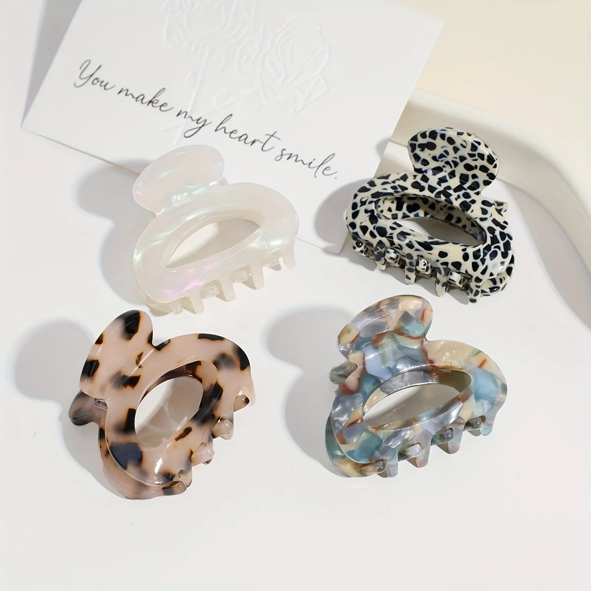 Elegant Oval Hair Claw Clip