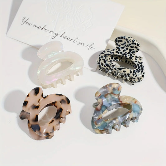 Elegant Oval Hair Claw Clip
