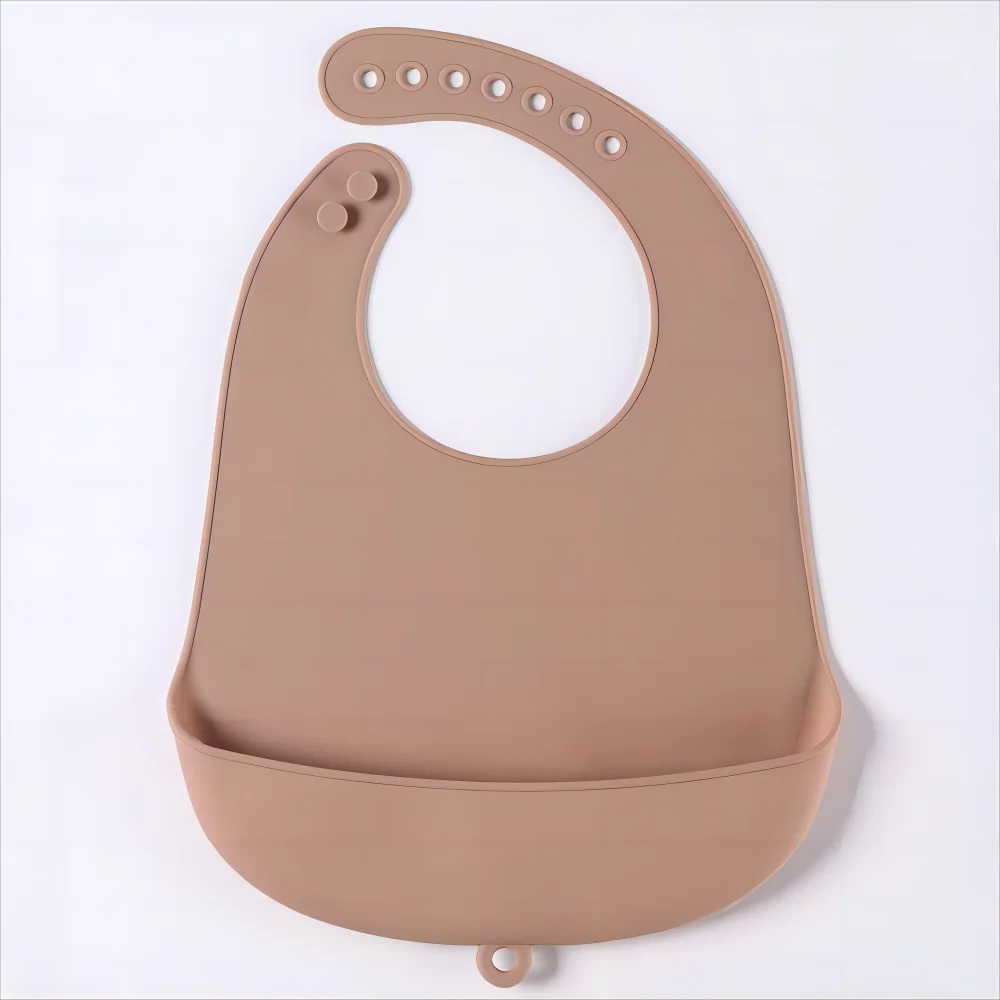Silicone Baby Bib – Waterproof Food Catching Feeding Bib