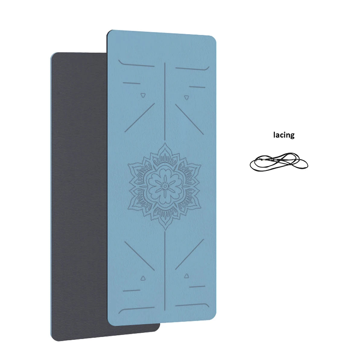 Eco-Friendly TPE Yoga Mat – 6mm Non-Slip Exercise & Pilates Mat (180 × 57cm)