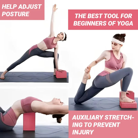 Yoga Block Foam Brick – Pilates, Stretching & Fitness Support Block