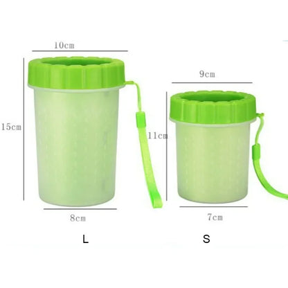 Pet Paw Cleaner Cup – Portable Dog & Cat Foot Washing Cup with Soft Cleaning Brush