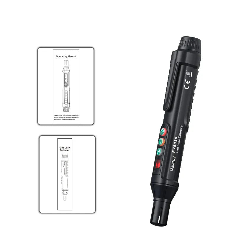 Portable Gas Leak Detector with Audible & Visual Alarm