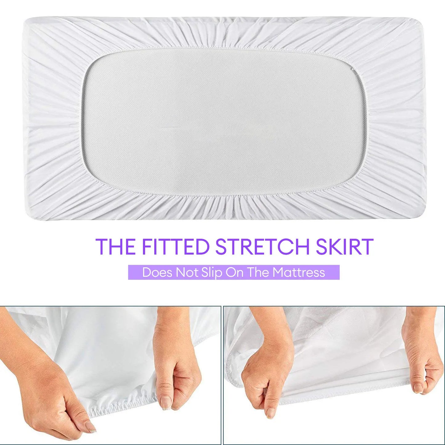 Waterproof Crib Mattress Protector – Soft, Washable Baby Bed Cover