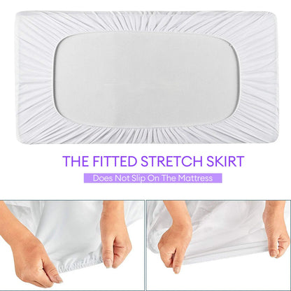 Waterproof Crib Mattress Protector – Soft, Washable Baby Bed Cover