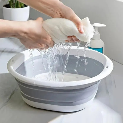 Collapsible Foot Soak Basin – Foldable Pedicure & Multi-Purpose Wash Tub