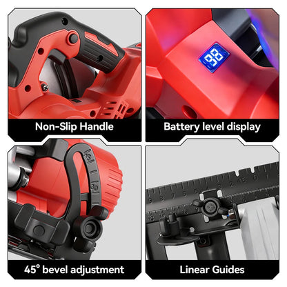4000W Cordless Circular Saw – 7 Inch Brushless Power Tool