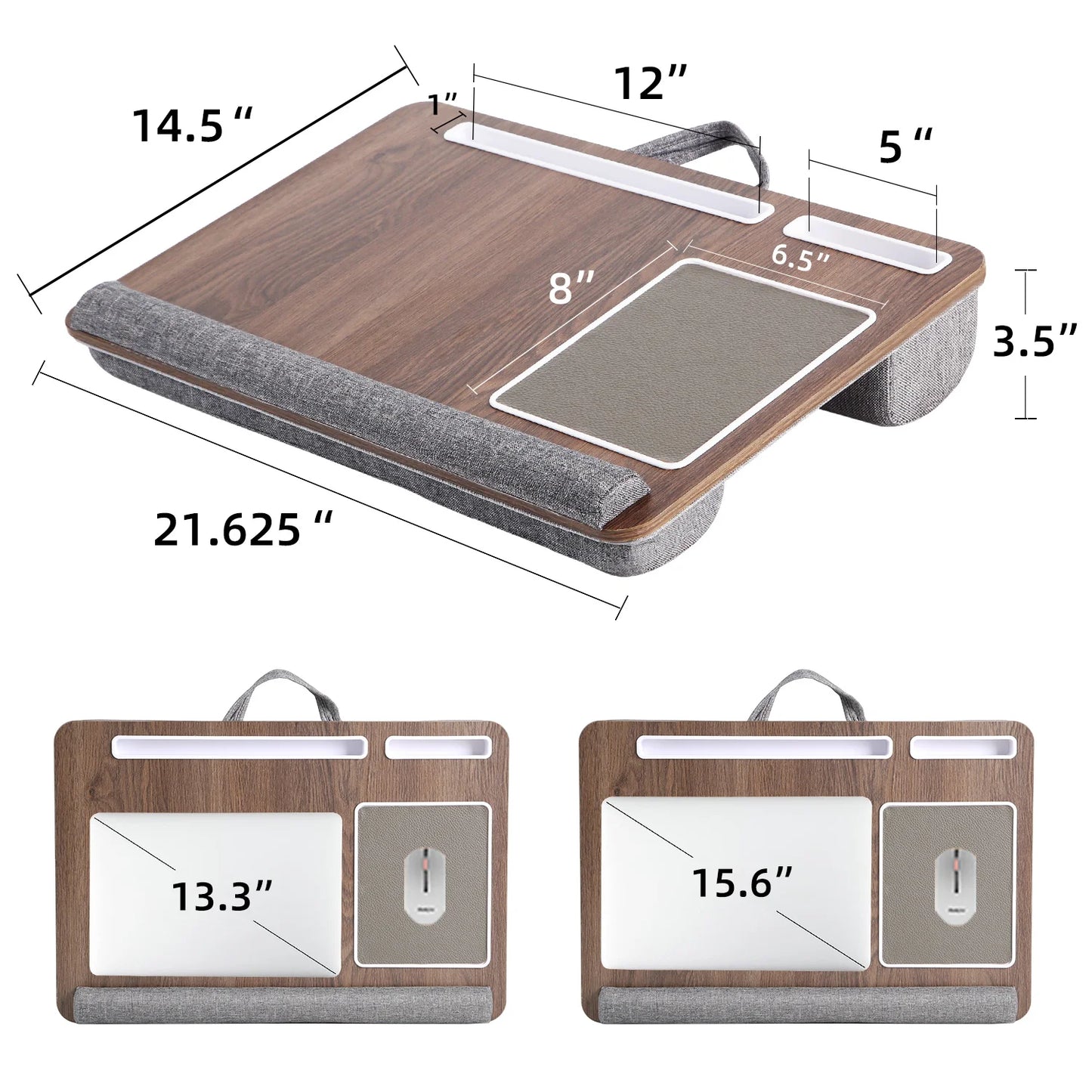 Multi-Purpose Laptop Desk with Mouse Pad – Portable Bed, Sofa & Lap Table