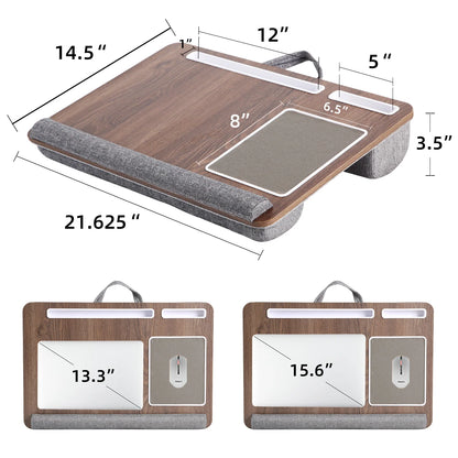 Multi-Purpose Laptop Desk with Mouse Pad – Portable Bed, Sofa & Lap Table
