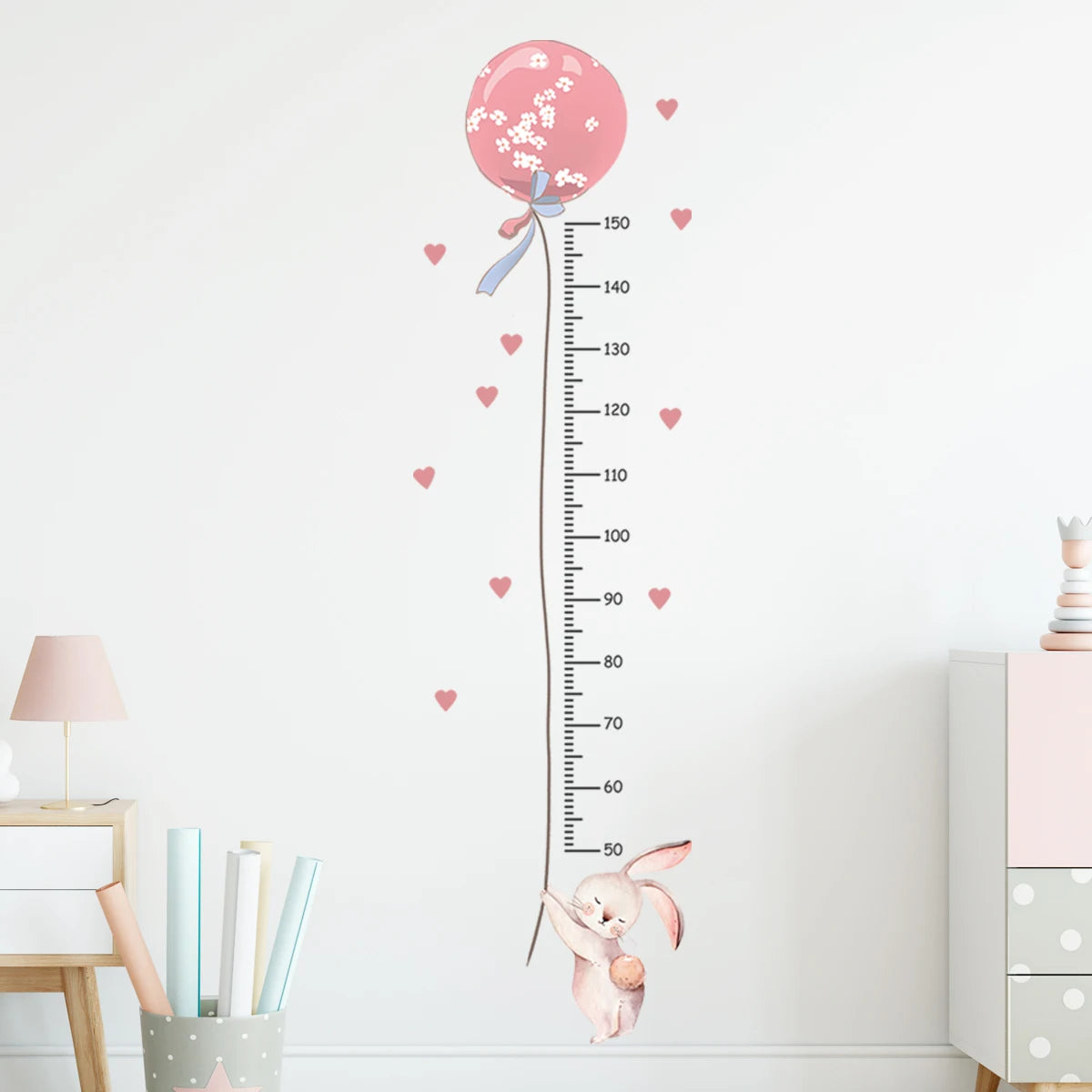 Cartoon Animal Height Chart Wall Stickers – Removable Growth Ruler Decals (3 Pack)