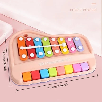 2-in-1 Montessori Xylophone & Piano – 8-Note Musical Learning Toy