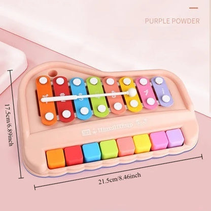 2-in-1 Montessori Xylophone & Piano – 8-Note Musical Learning Toy