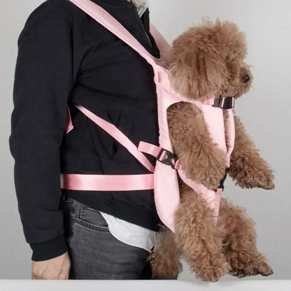 Hands-Free Front Dog & Cat Carrier Backpack – Adjustable Breathable Pet Travel Bag