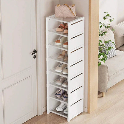 Slim Multi-Layer Shoe Rack – Space-Saving Narrow Shoe Storage Cabinet