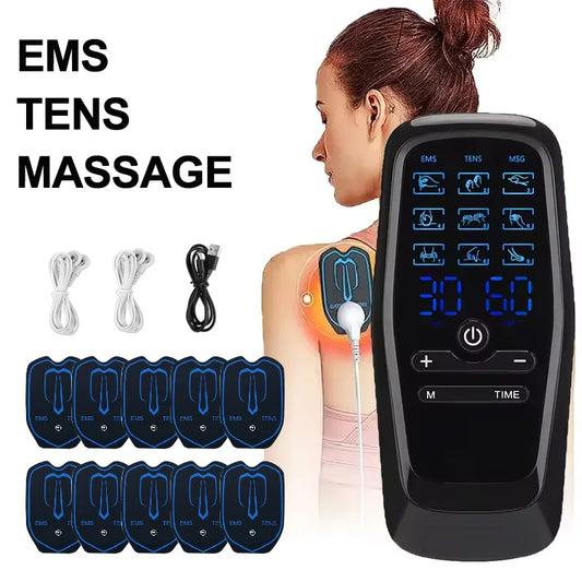 TENS Muscle Stimulator – Electric Pulse Massager for Muscle Relaxation