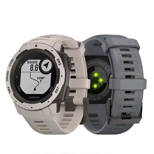 Soft Silicone Strap for the Garmin Instinct 1/2/Solar/Tactical Series (available in 5 colours)