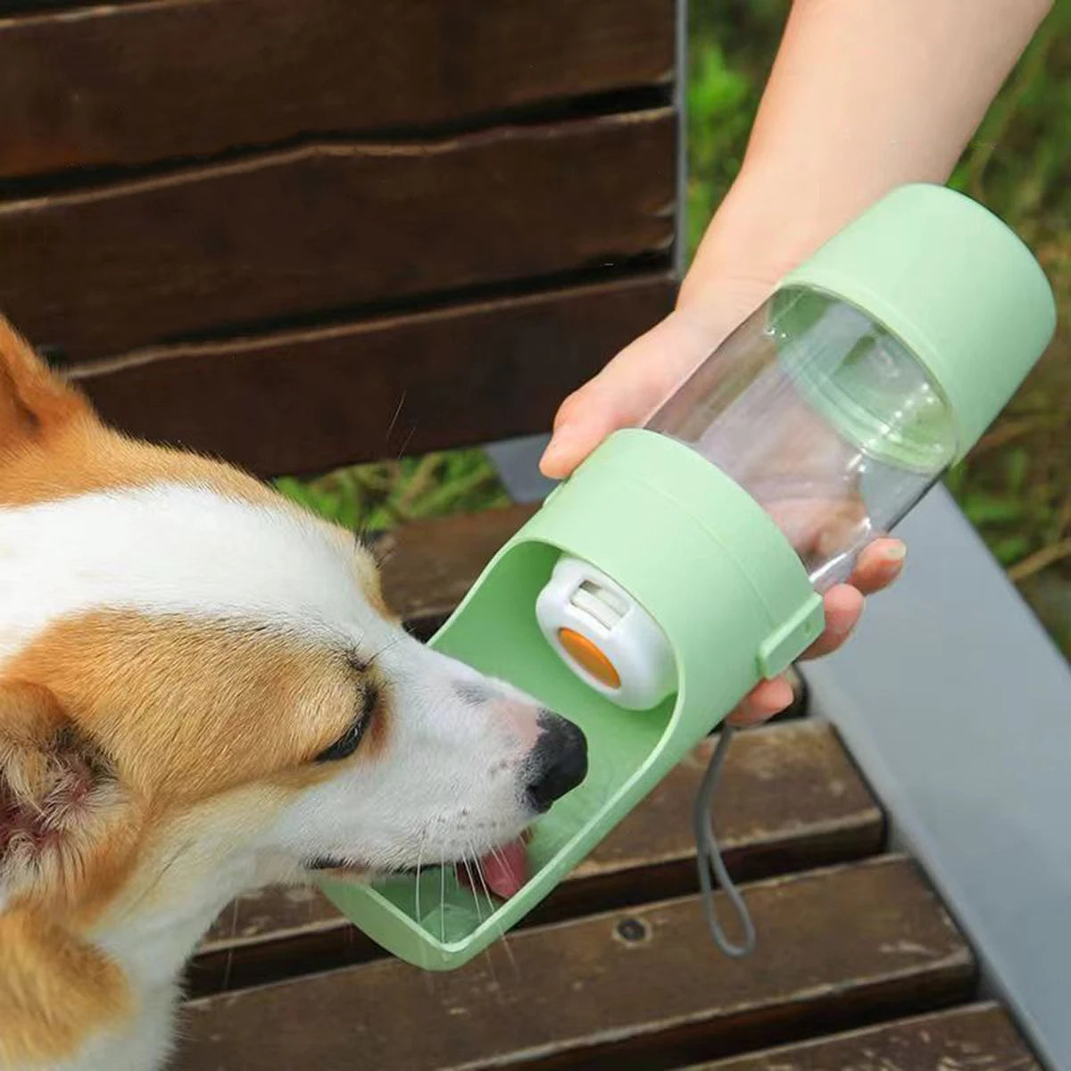 Portable Pet Water Bottle & Food Container – Travel Dog & Cat Feeding Bottle